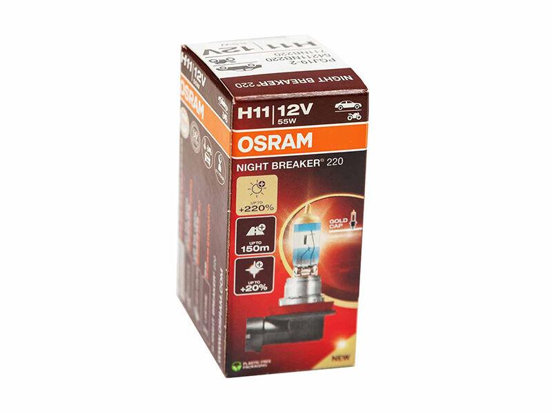 OSRAM Халогенска сијалица Osram H11 Night Breaker 220 12V, 55W, PGJ19-2, 1350lm
