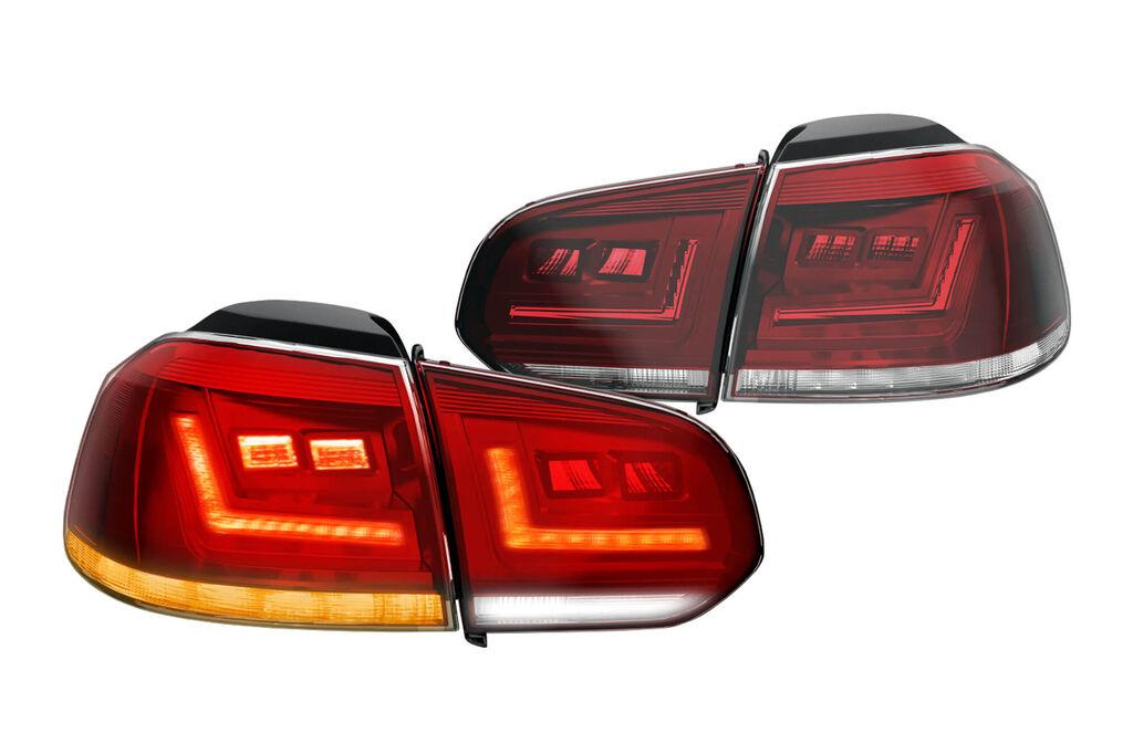 OSRAM Комплет LED штопови Osram за VW Golf VI 2008-2013, црвено и бела основа, лев и десен