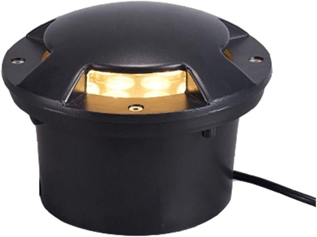 Alfa Electric Надворешни подни водоотпорни алуминиумски светилки 3W топло бела