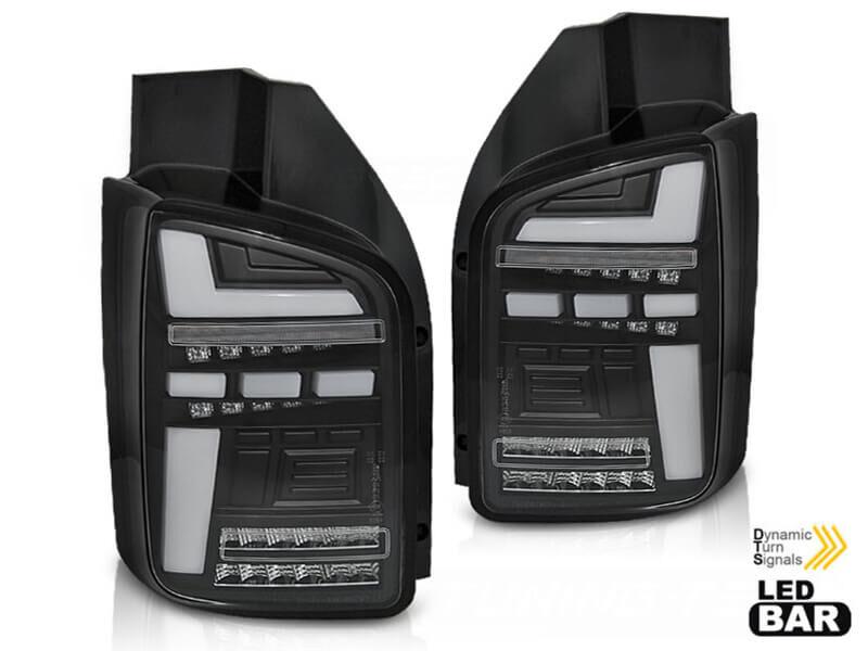 AUTOLUX Комплет тунинг LED штопови црвени затемнети за Volkswagen T5 2010-2015 година, лев и десен