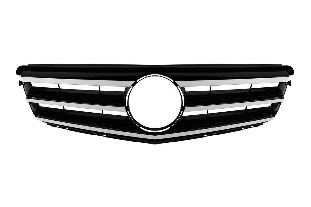 AUTOLUX Хром/црна решетка тип Avantgarde за Mercedes C класа W204 2007-2014