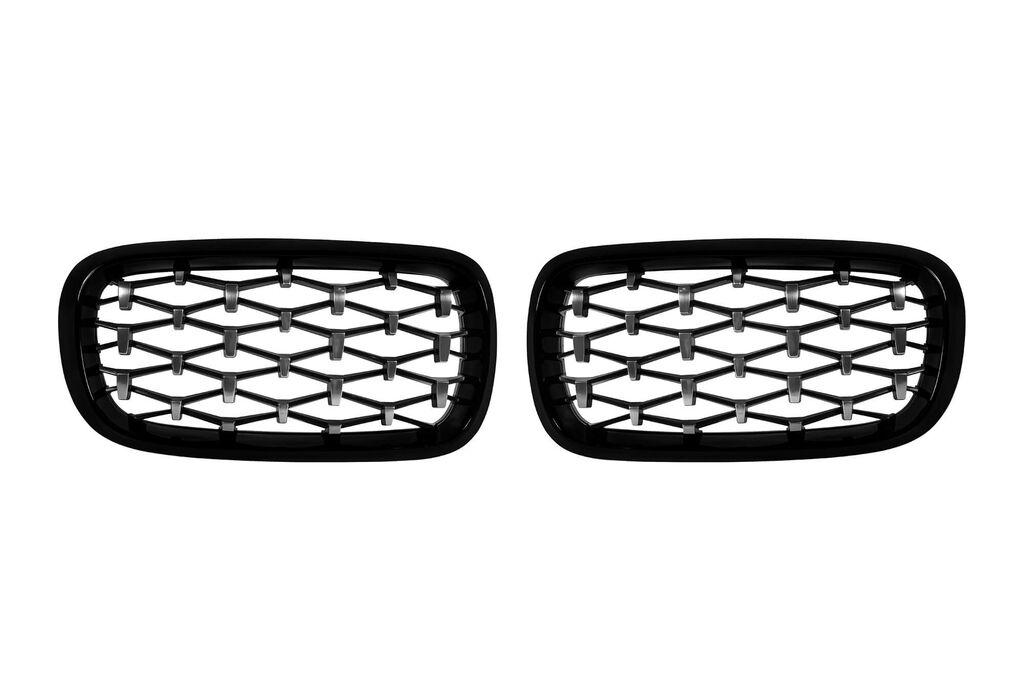 AUTOLUX Бубрезитип диамант хром/црни  за BMW X5 F15 2013-2018, X6 F16 2014-2019