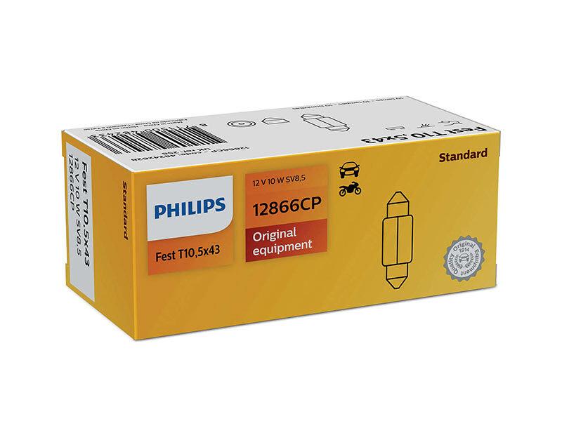 PHILIPS Халогенска сијалица Philips T10 Standard 12V, 10W, SV8.5, 1 бр.
