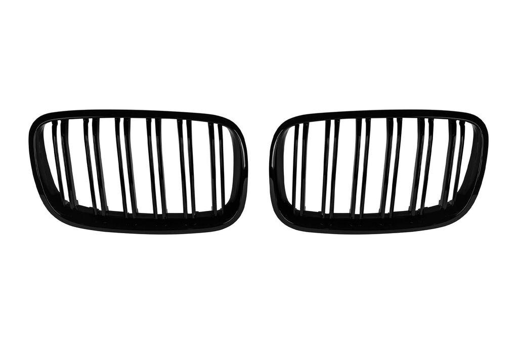 AUTOLUX Бубрези со  двојни  ребра црн лак за BMW X5 E70 2007-2013, X6 E71 2008-2011