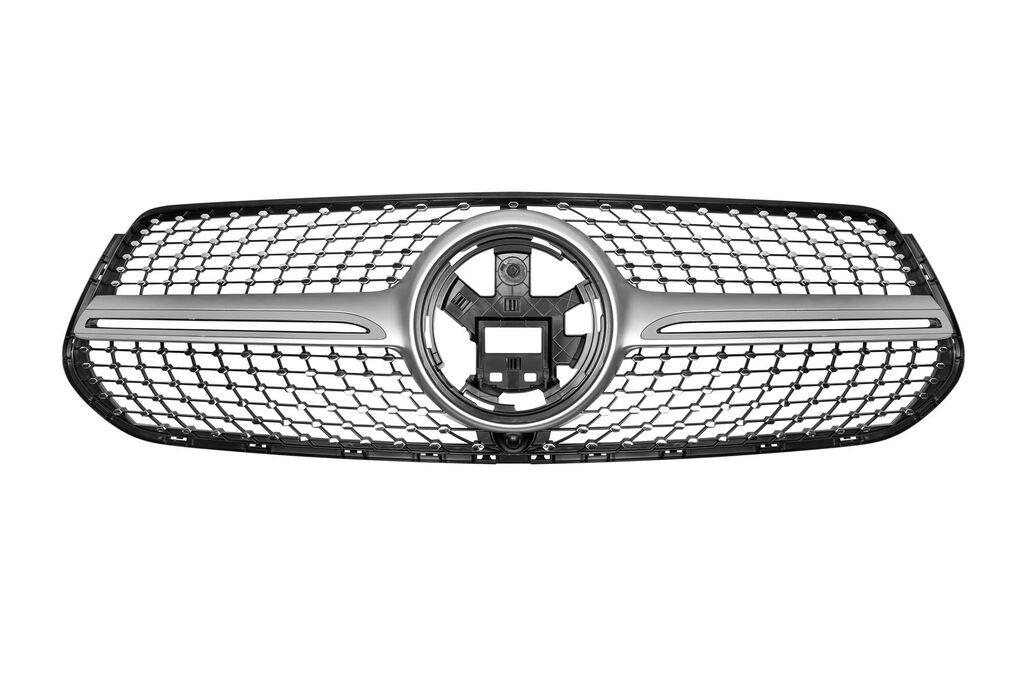 AUTOLUX Хром/сива дијамантна  решетка за Mercedes GLE W167, GLE купе C167 по 2019