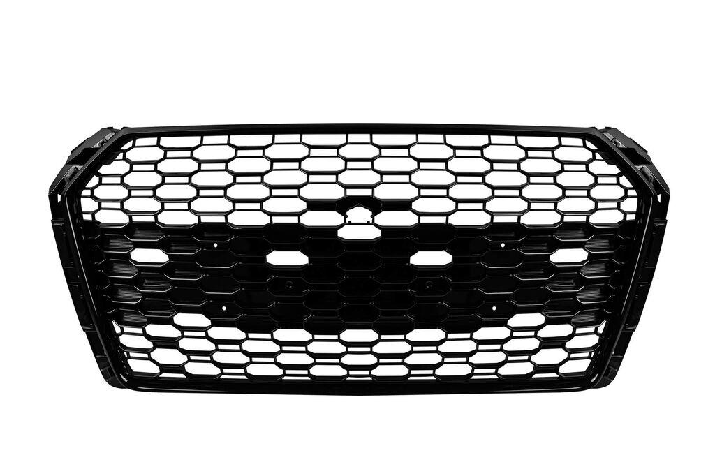 AUTOLUX Црна лак решетка тип RS4 за Audi A4 2015-2019