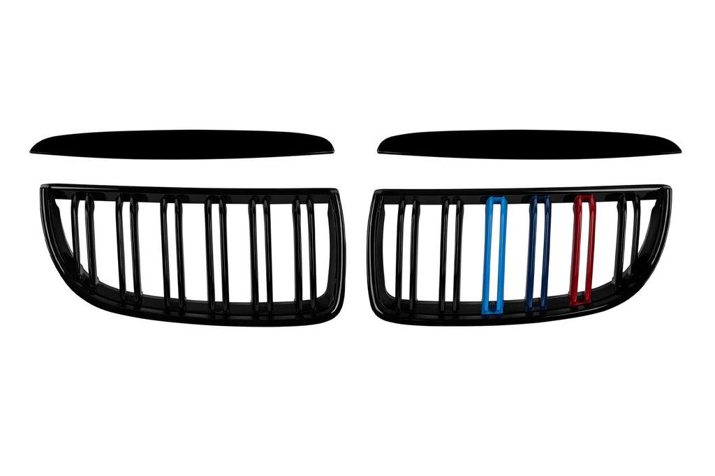 AUTOLUX Бубрези со  двојни  ребра црн лак со M декорација  за BMW серија 3 E90 седан, E91 караван 2005-2008