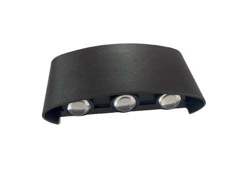 Alfa Electric Фасадна лампа со LED светло 6×1W 6000K црна боја