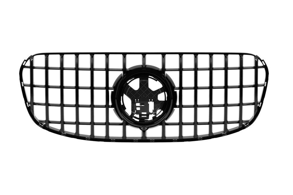 AUTOLUX Црн лак решетка тип GT за Mercedes GLS X167 по 2024  за AMG Line преден браник