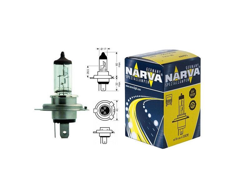 NARVA Халогенска сијалица Narva H4 24V, 70/75W ,P43t, 1 бр.