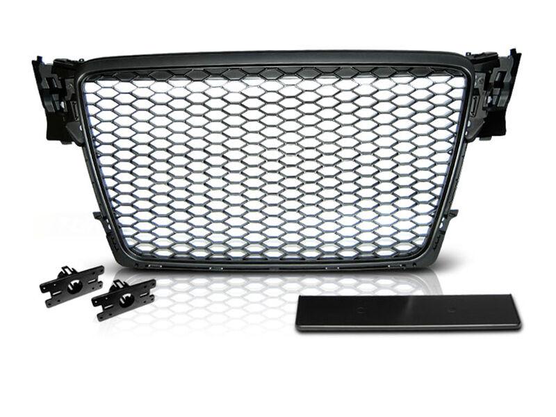 AUTOLUX Црна мат решетка тип RS за Audi A4 B8 2008-2011