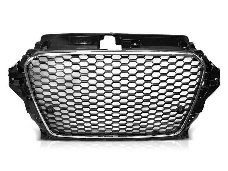 AUTOLUX Хром/црна решетка тип RS за Audi A4 B8 2008-2011