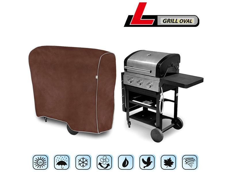 KEGEL-BLAZUSIAK Церада Kegel за овален грил размер L 110x101-120x60cm, кафеав