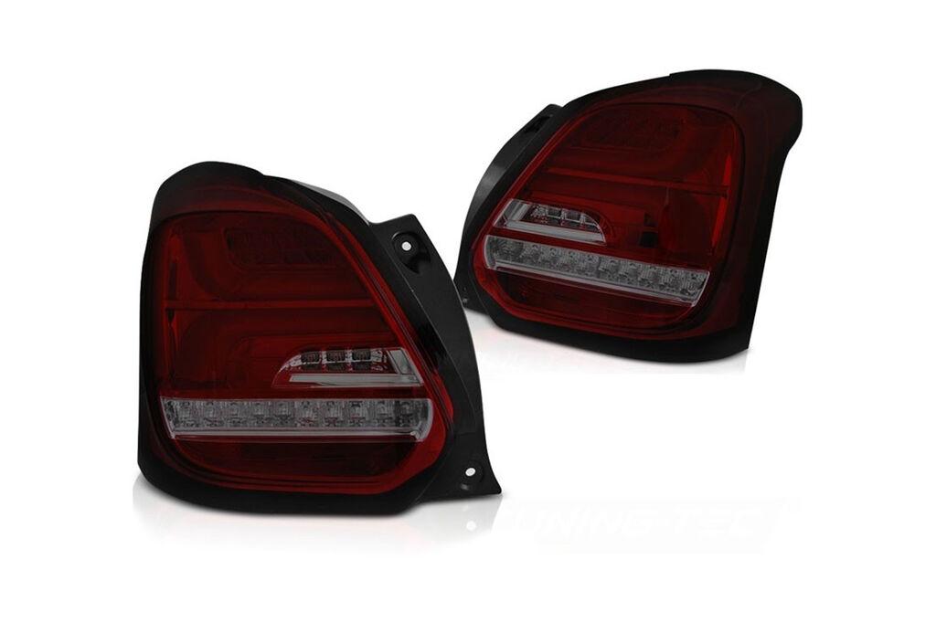 AUTOLUX Комплет LED штопови за Suzuki Swift по 2017 година, црвено затемнети, лев и десен
