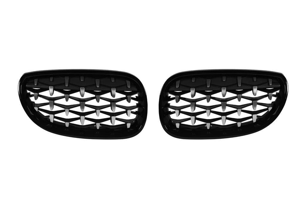 AUTOLUX Бубрезитип диамант хром/црни  за BMW серија 5 E60 седан, E61 караван 2004-2010