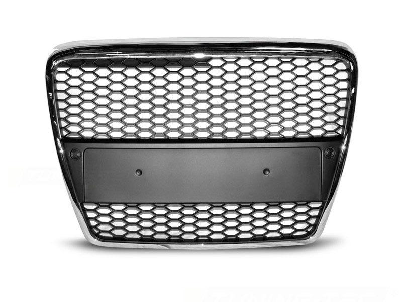 AUTOLUX Хром/црна решетка тип RS за Audi A6 C6 2004-2008