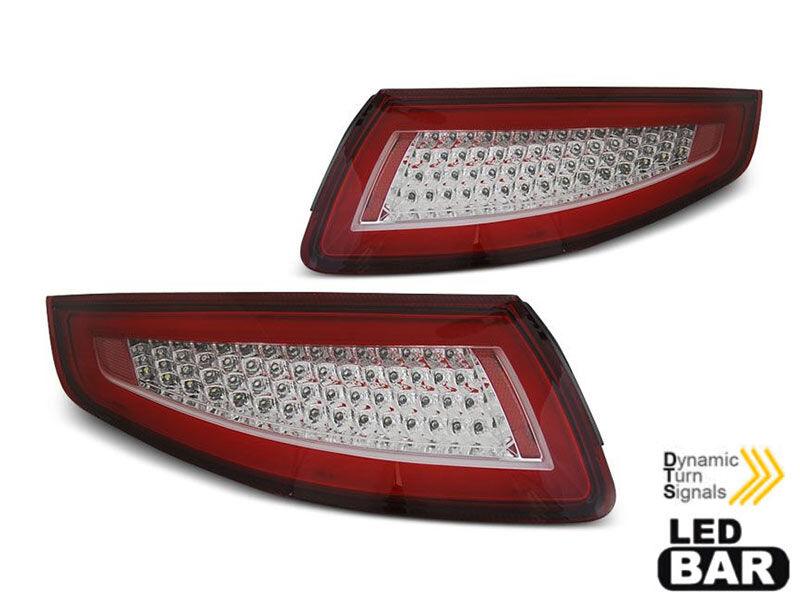 AUTOLUX Комплет LED штопови за Porsche 911 997 2004-2009, црвена и бела основа