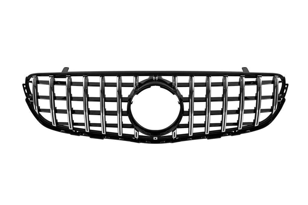 AUTOLUX Хром/црна решетка тип GT за Mercedes GLC SUV X253, GLC купе C253 2015-2019