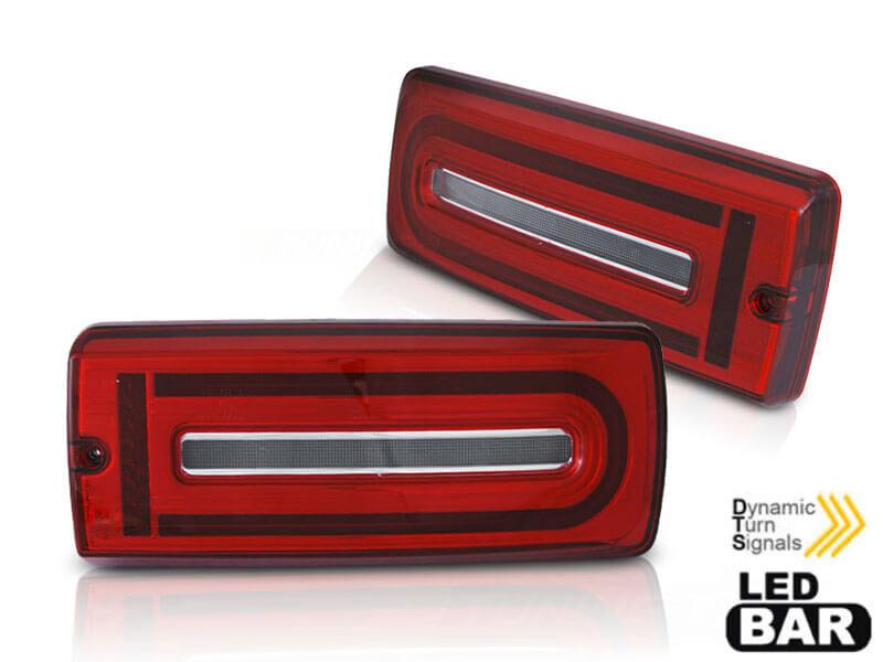 AUTOLUX Комплет тунинг LED штопови за Mercedes G класа W463 1990-2012 црвено/бели