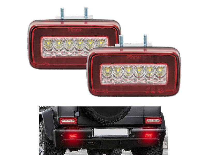 AUTOLUX Комплет дополнителни LED халогени за магла во заден браник на Mercedes G класа W463 1986-2018, лев и десен