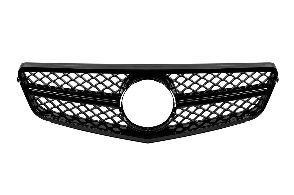 AUTOLUX Црн лак AMG решетка тип C63 за Mercedes C класа W204 седан, караван, купе 2007-2014