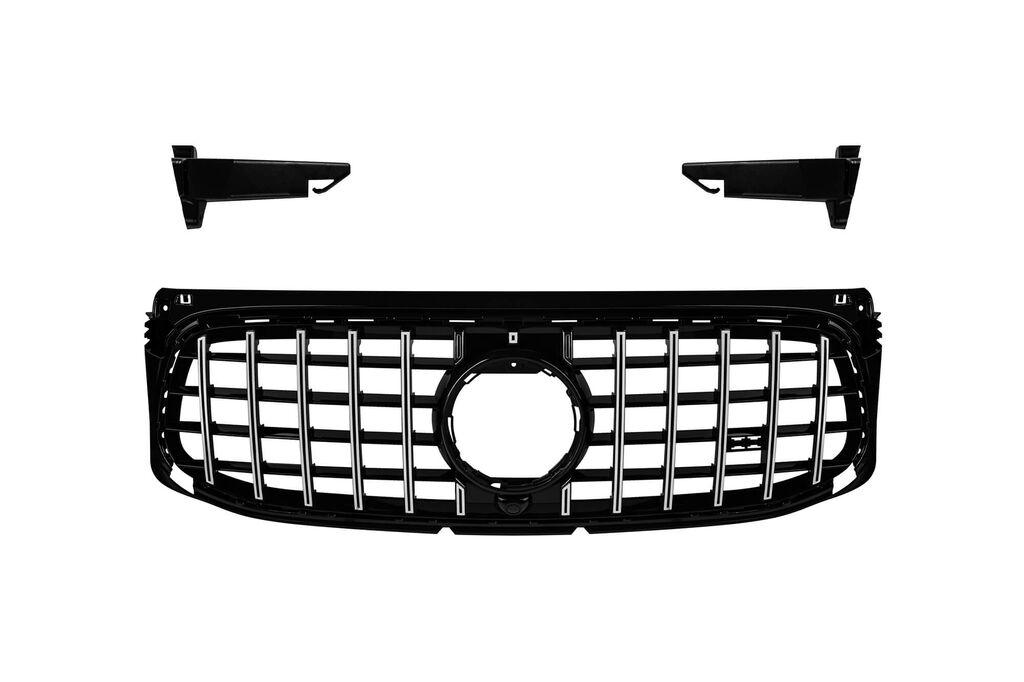 AUTOLUX Хром/црна решетка тип GT за Mercedes GLB X247 по 2020  за AMG браник