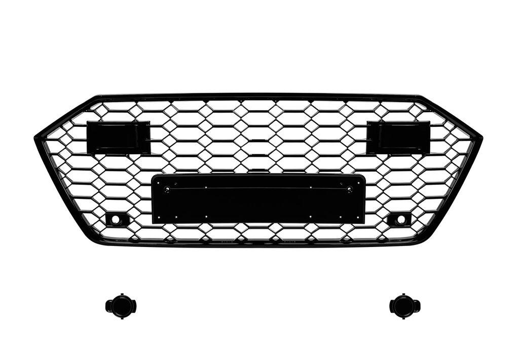AUTOLUX Црн лак решетка тип RS7 за Audi A7 Sportback по 2019  со ACC