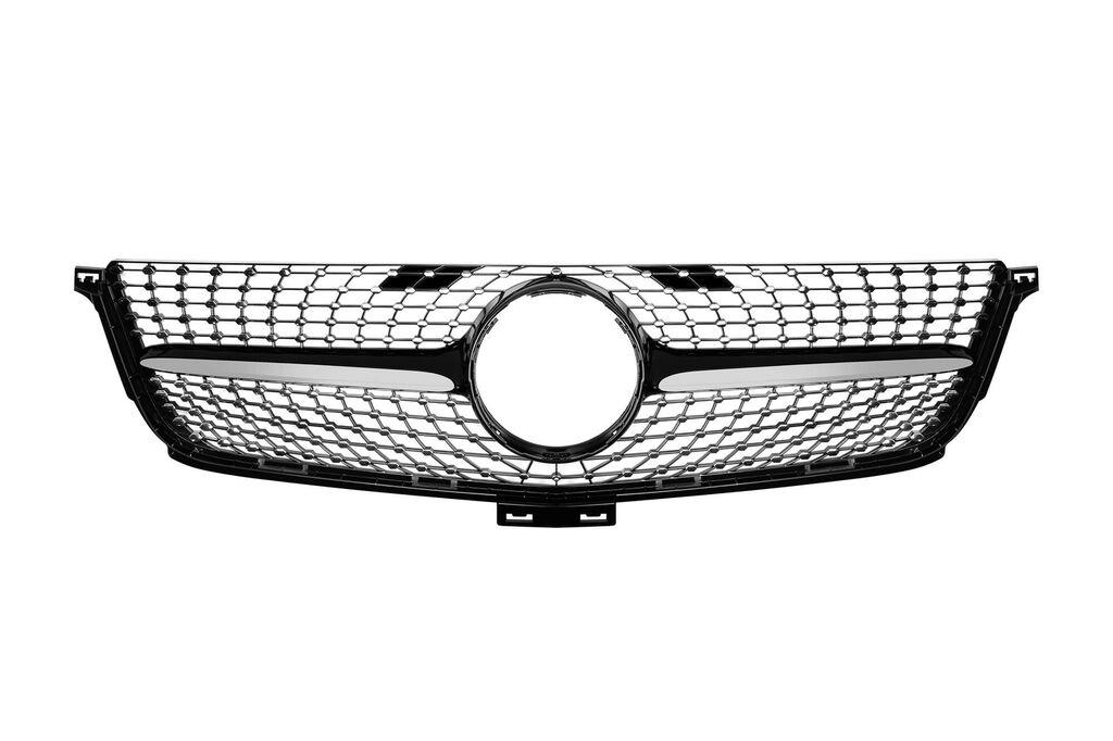 AUTOLUX Хром/црна дијамантна  решетка за Mercedes ML W166 2012-2014