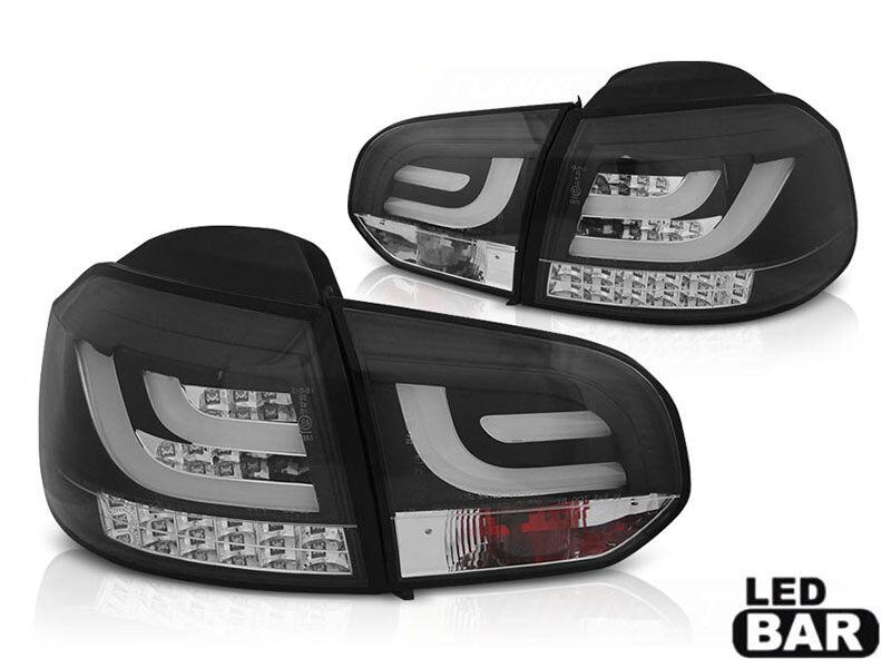 AUTOLUX Комплет LED штопови за VW Golf 6 2008-2012, бело затемнета основа