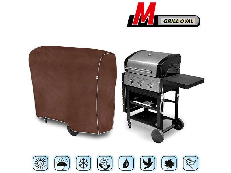 KEGEL-BLAZUSIAK Церада Kegel за овален грил размер M 110x81-100x60cm, кафеав