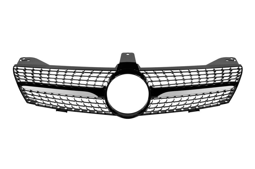 AUTOLUX Хром/црна дијамантна  решетка за Mercedes CLS W219 2005-2007