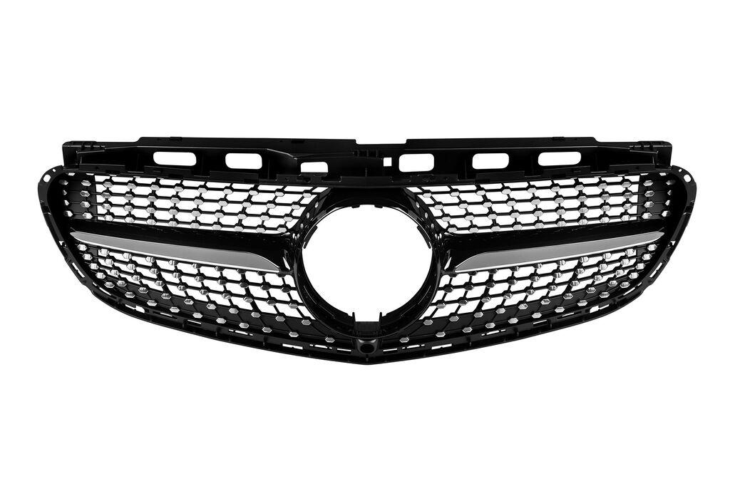 AUTOLUX Хром/црна дијамантна  решетка за Mercedes E класа W212 2014-2016