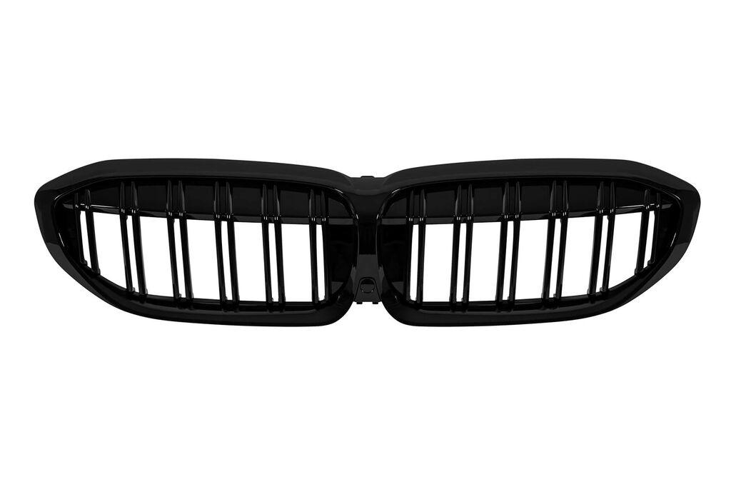 AUTOLUX Бубрези со  двојни  ребра црн лак за BMW серија 3 G20 седан, G21 караван 2019-2022