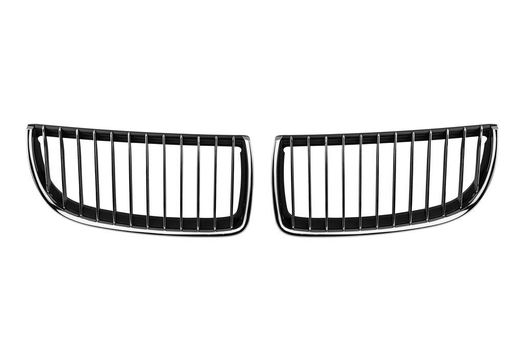 AUTOLUX Бубрези хром/црни за BMW серија 3 E90 седан/E91 караван  2005-2008