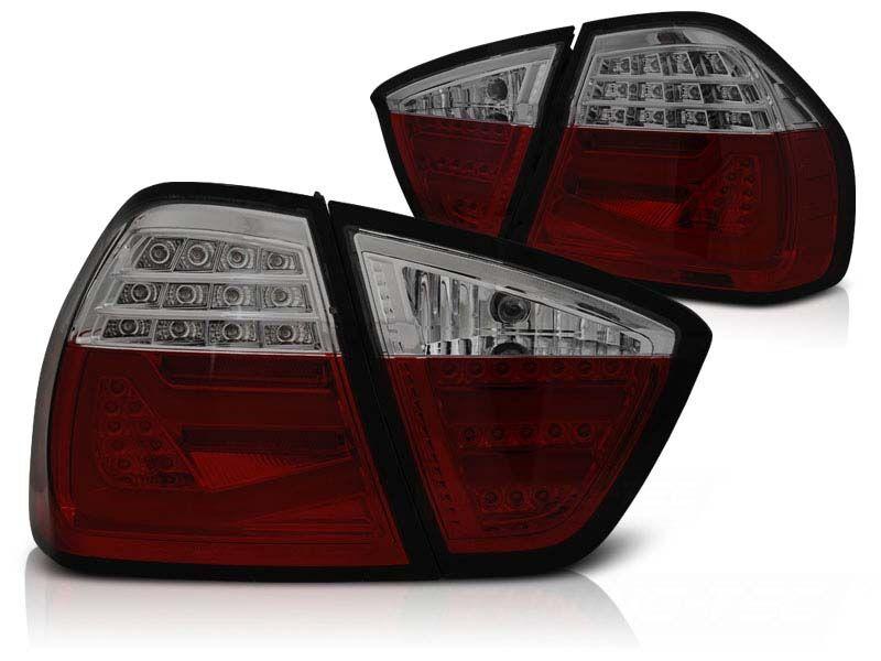 AUTOLUX Комплет тунинг LED штопови за BMW серија 3 E90 03.2005-08.2008 црвено/затемнети
