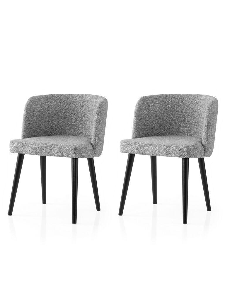 Hanah Home Комплет трпезариски столчиња Soft 4112 V2, 2 парчиња, светло сива