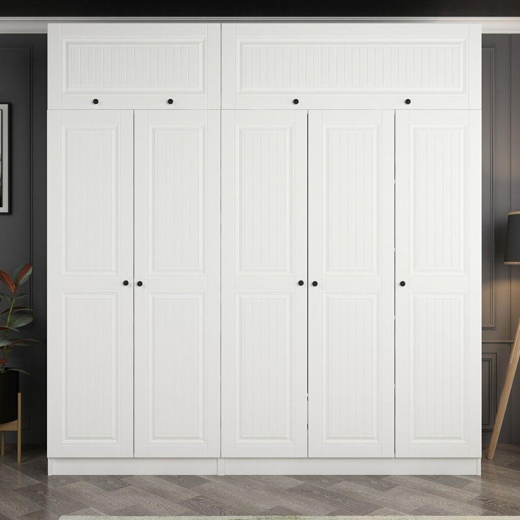 Гардеробер Hanah Home Kale-5137, 225x235x52 см, бела