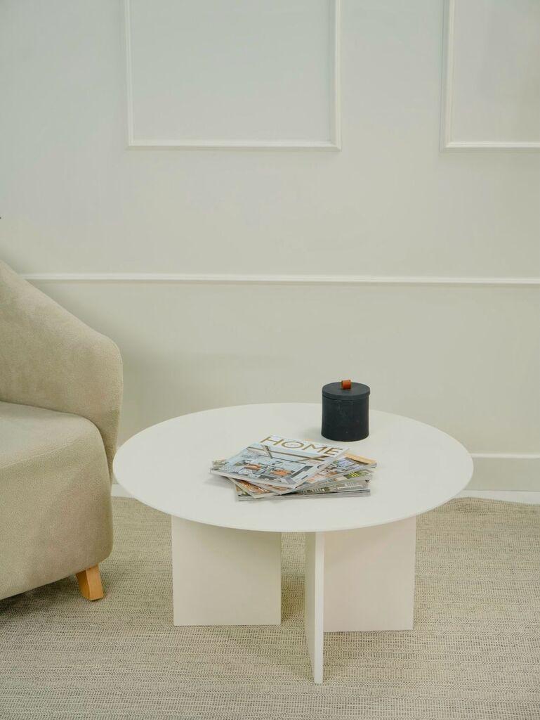 Маса Hanah Home Club Leo 42, 80x42x80 см, бела