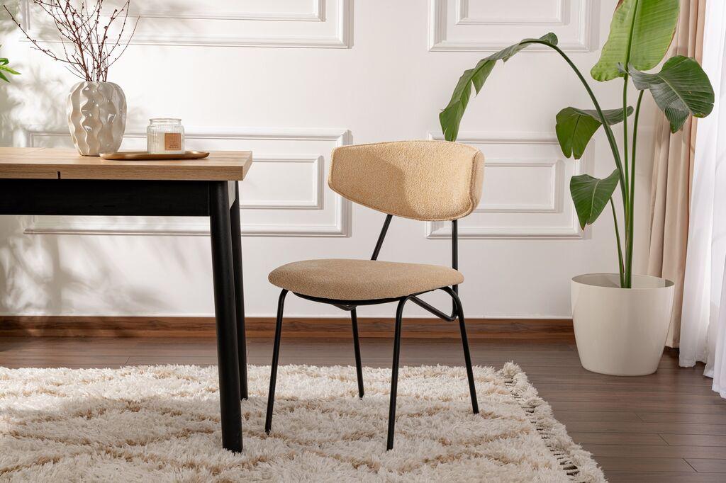 Комплет трпезариски столчиња Hanah Home Nancy, 2 парчиња, беж боја