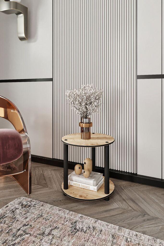 Табела Hanah Home Club, полица за книги, 34x38x34 см, кафеава