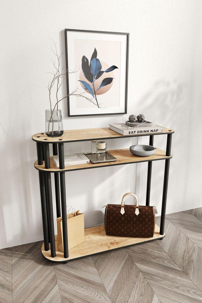 Комода Hanah Home Caprio, 90x30x84 см, црна