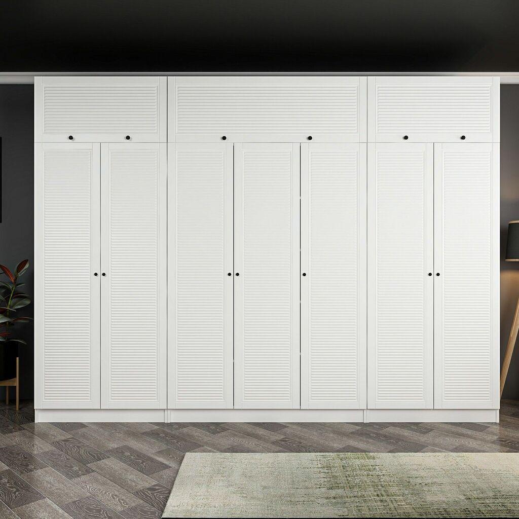 Гардеробер Hanah Home Minar Kale-8435, 315x255x52 см, бел