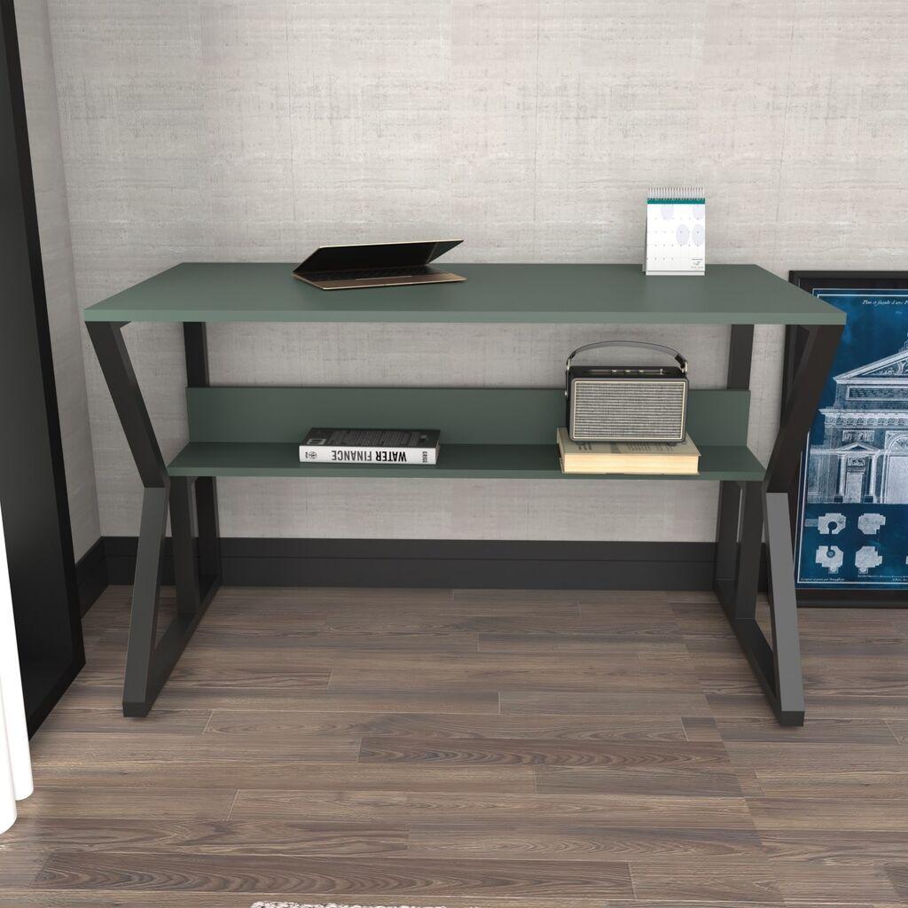 Hanah Home Desk Wake, 120x72.8x60 см, маслинесто-црна