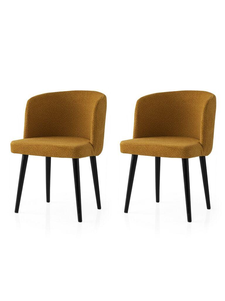 Hanah Home Комплет трпезариски столчиња Soft 4107 V2, 2 парчиња, окер