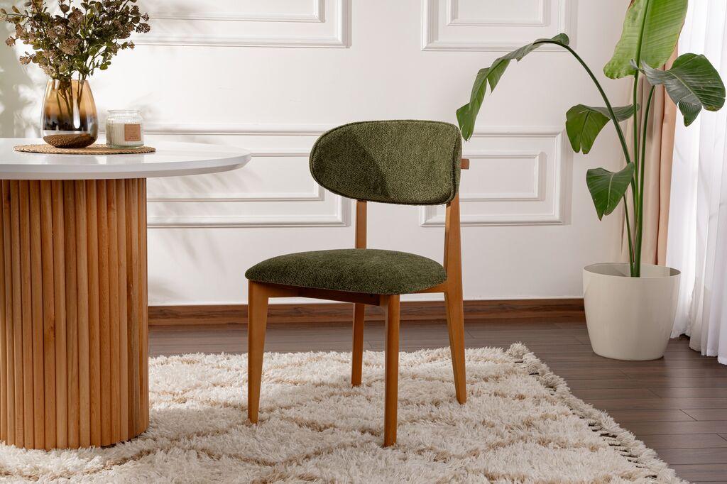 Комплет за трпезариски столчиња Hanah Home Lionte, 2 парчиња, зелено