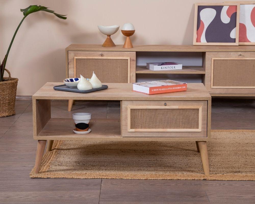 Држач за маса Hanah Home Club, 55x100x45 см, беж