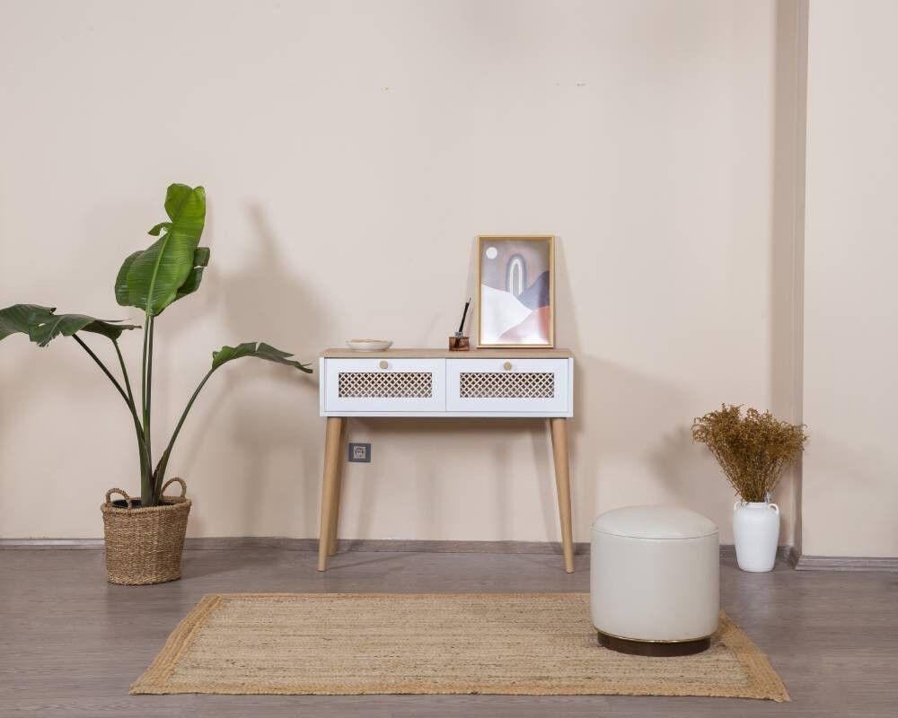 Комода Hanah Home Goose, 95x100x35 см, бела