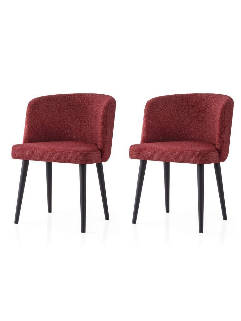 Hanah Home Комплет трпезариски столчиња Soft 4109 V2, 2 парчиња, Бордо