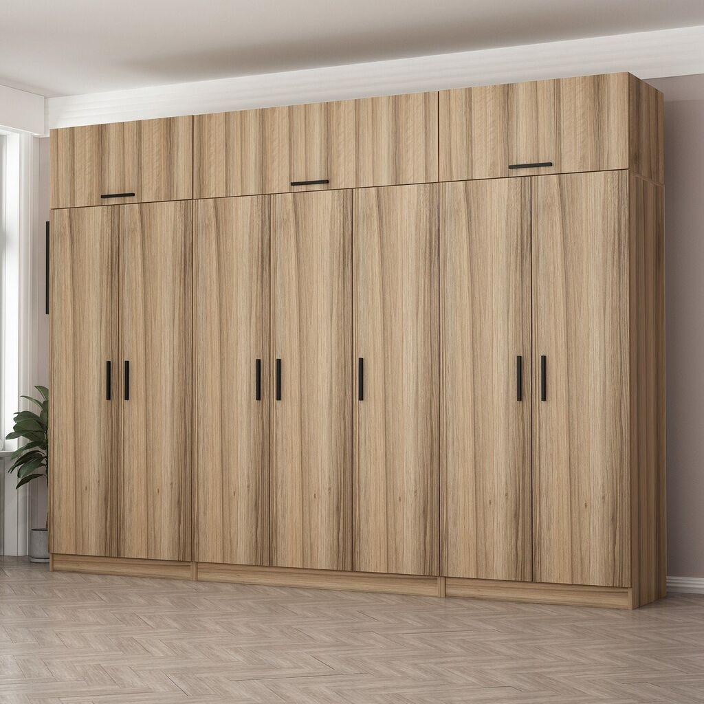 Гардеробер Hanah Home Minar Kale-7712, 315x255x52 см, орев