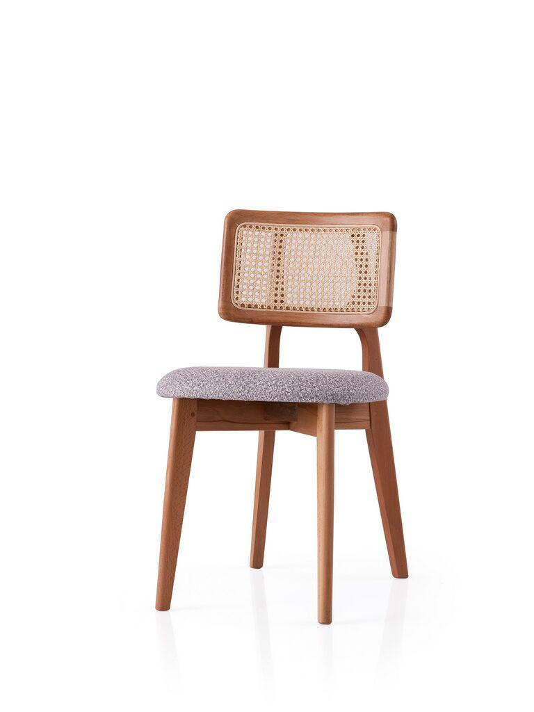 Трпезариска столица Hanah Home Punto 4451, 43x80x46.5 см, светло сива